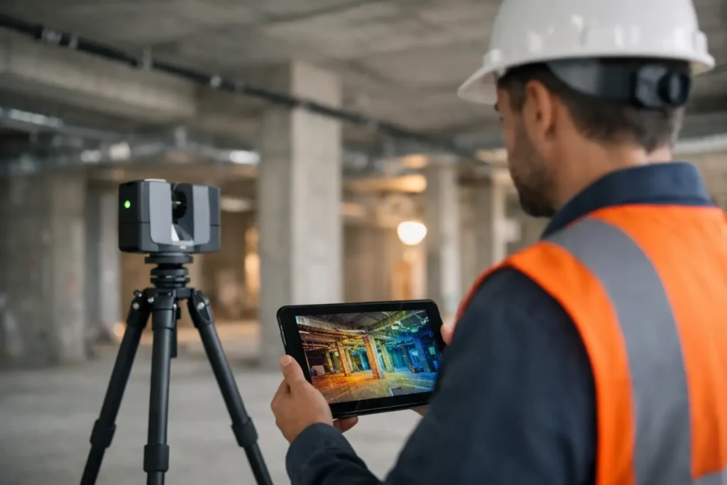 Levantamento as built com scanner 3D