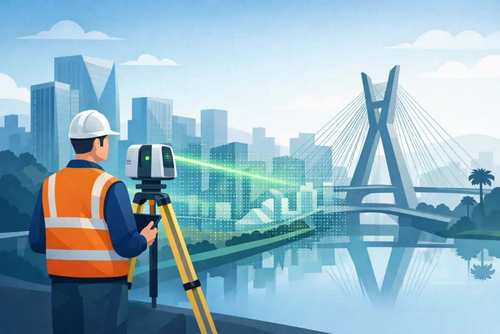 A CST também atua com laser scanner em São Paulo