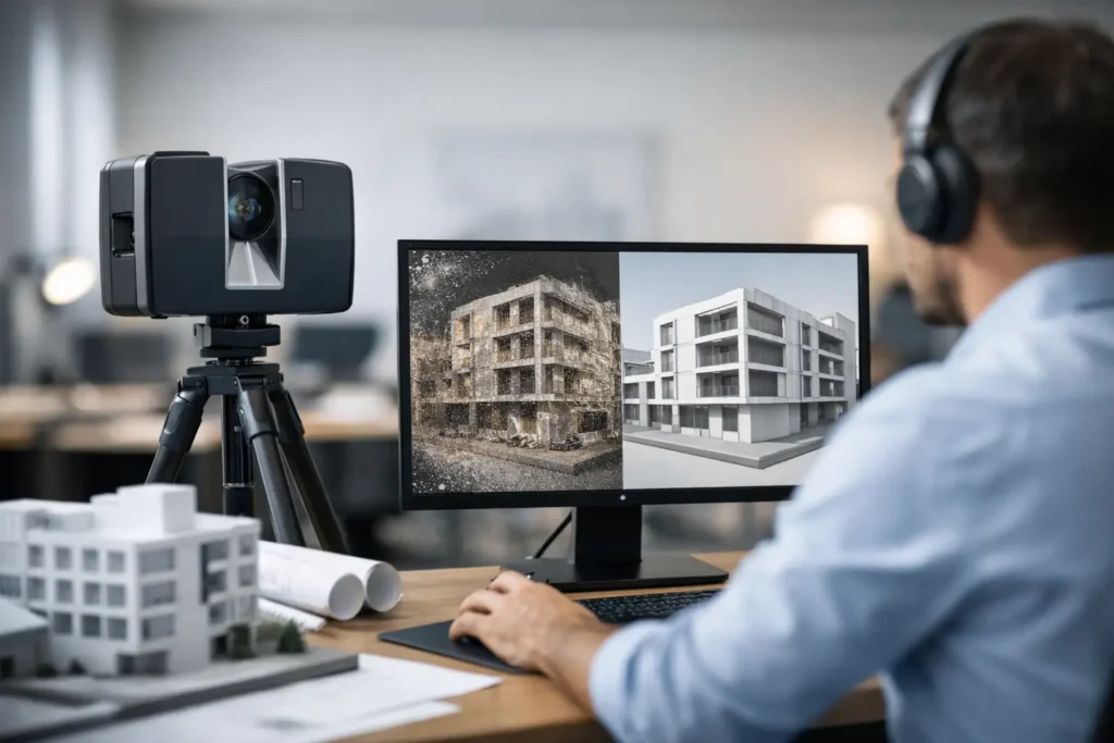 Como integrar scanner 3D ao Revit com precisão
