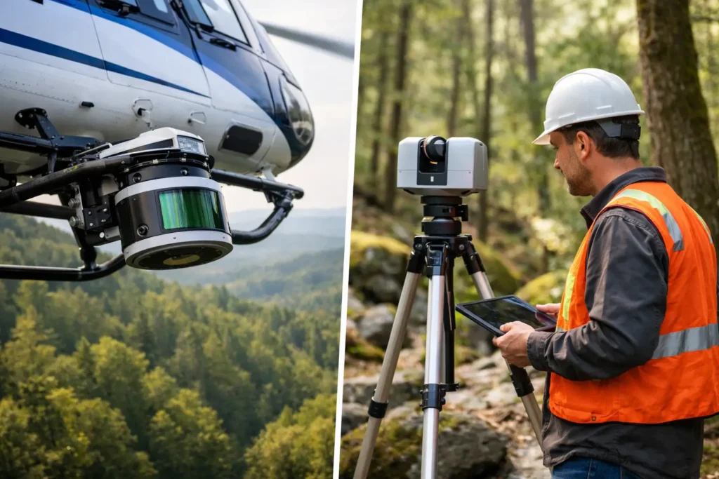 LiDAR aéreo ou terrestre: qual escolher?