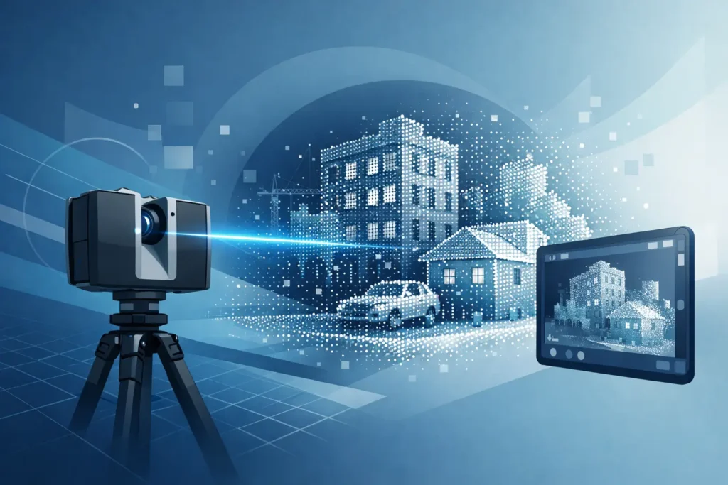 Nuvem de pontos do laser scanner FARO Focus