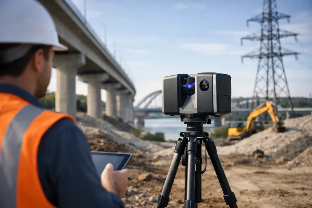 Scanner 3D para Infraestrutura com Precisão